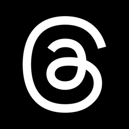 Ícono de la aplicación Threads, una aplicación de Instagram