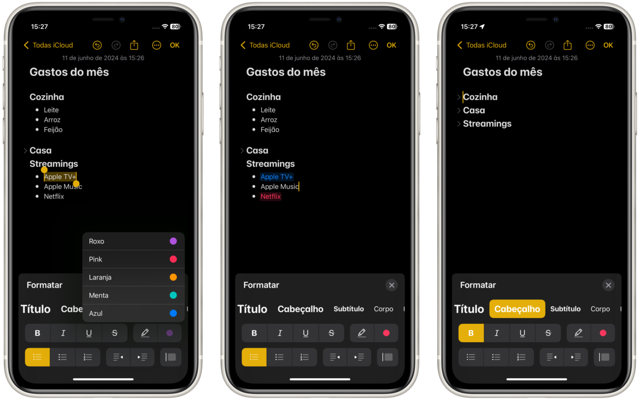 Personalización en Notas