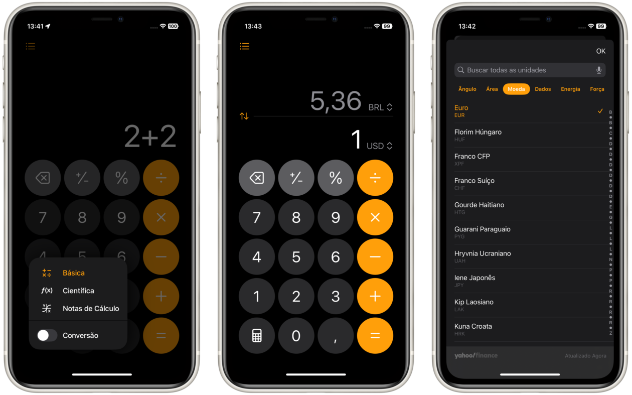 Cambios en la calculadora