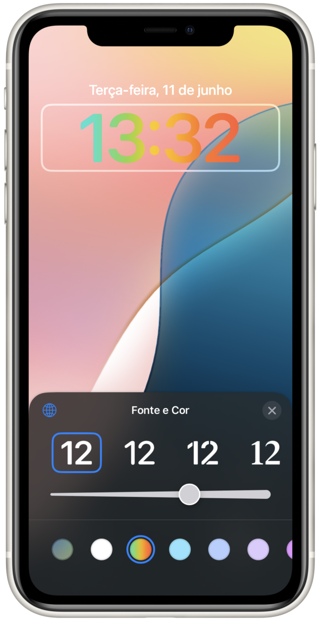 Nuevo color para la hora.