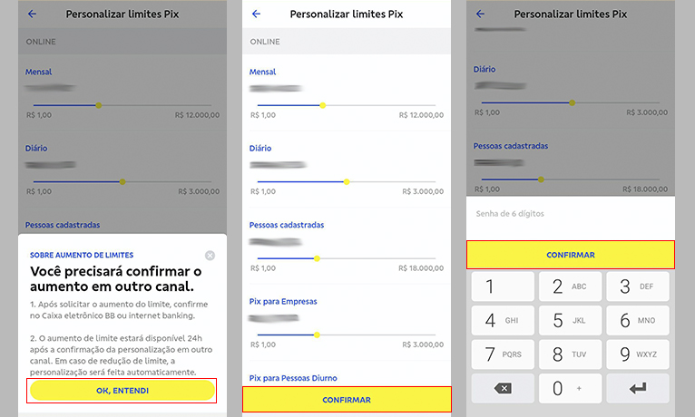 Cómo ajustar el límite de Pix usando la aplicación Banco do Brasil 2