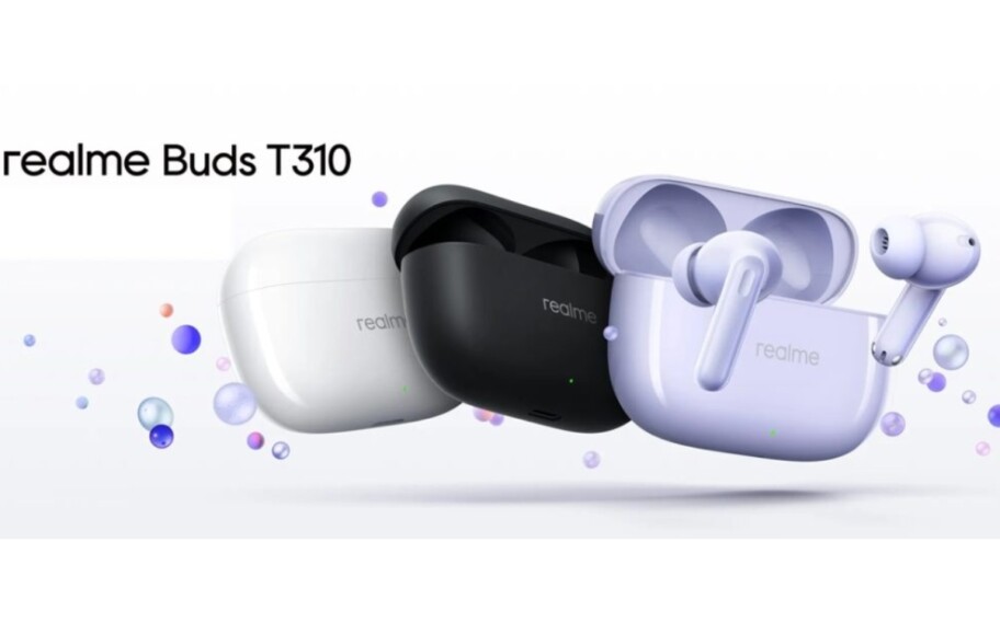 Realme lanza auriculares Buds T310 con batería de 40 horas de duración
