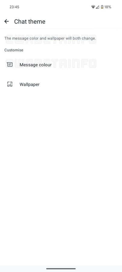 WhatsApp te permitirá cambiar el color de las burbujas de chat