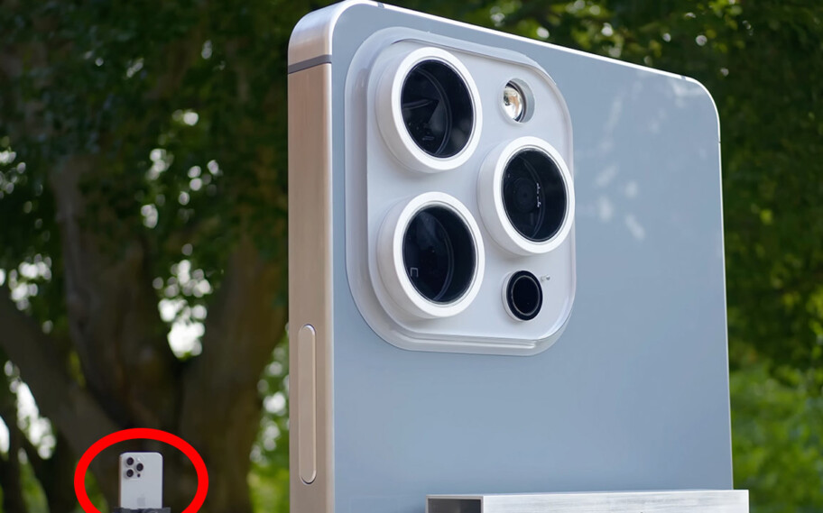 iPhone gigante de 88 pulgadas