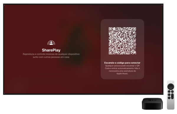 SharePlay en la aplicación Música (Apple TV)