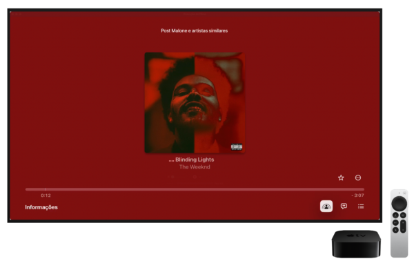 SharePlay en la aplicación Música (Apple TV)