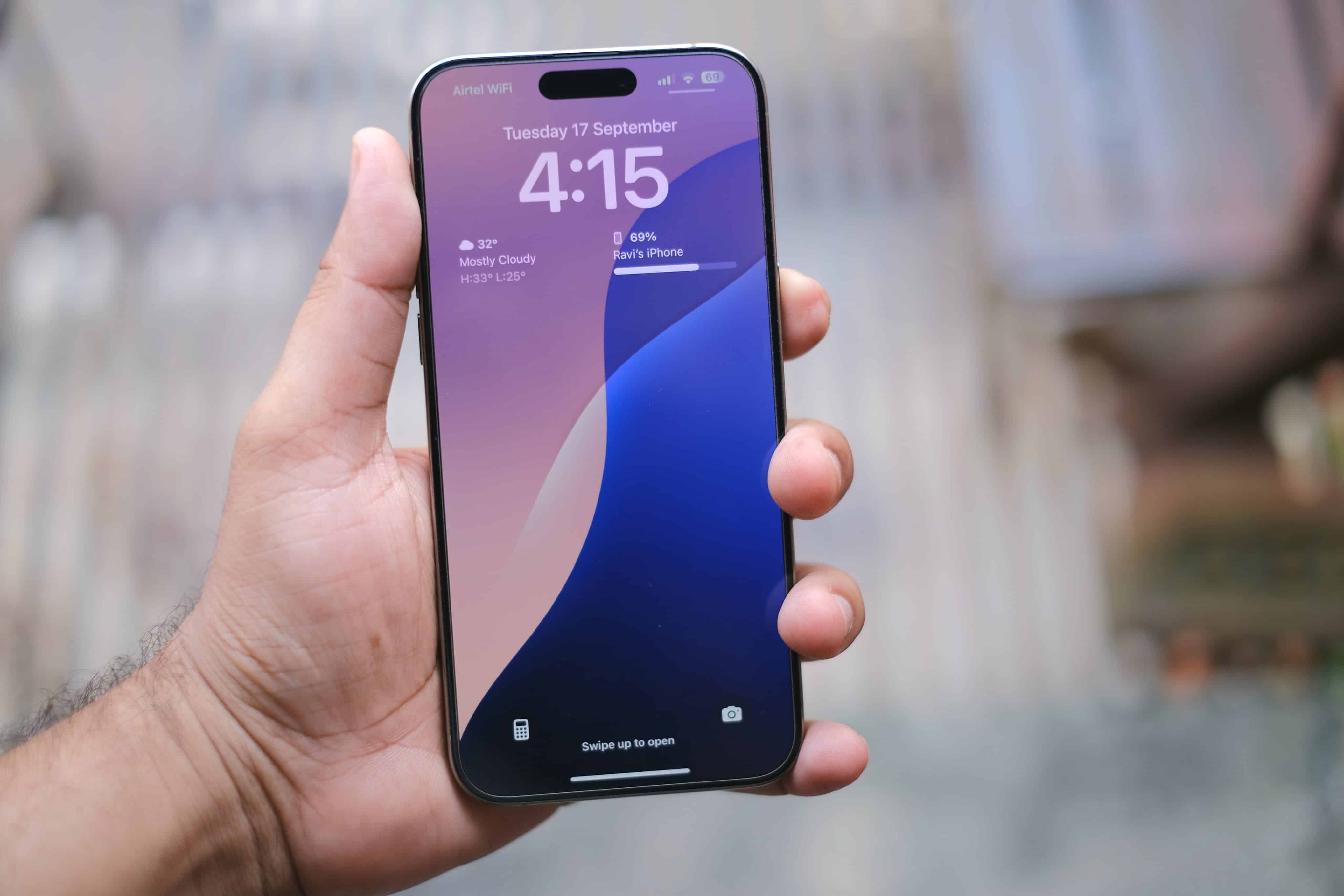 Pantalla bloqueada para iPhone con iOS 18