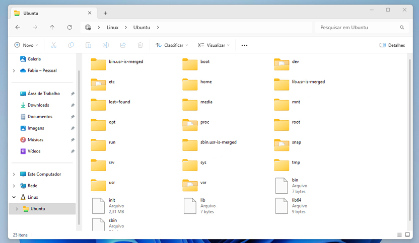 Acceso a archivos Linux en el explorador de archivos