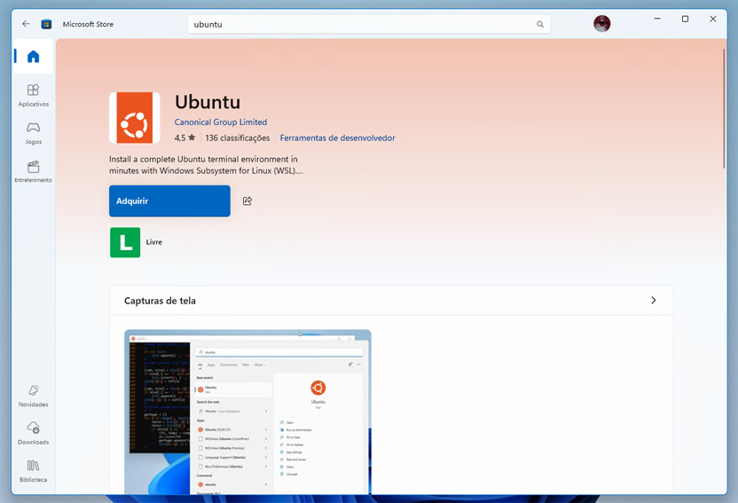 Ubuntu en Microsoft Store