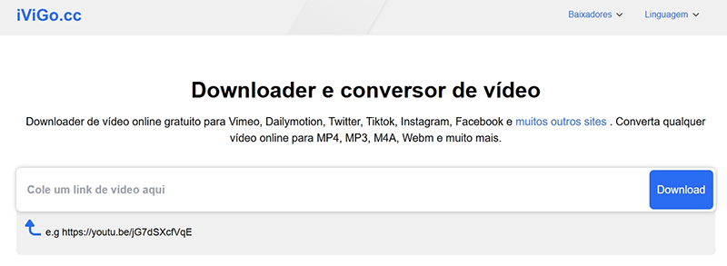 Descargar videos de YouTube a través del sitio