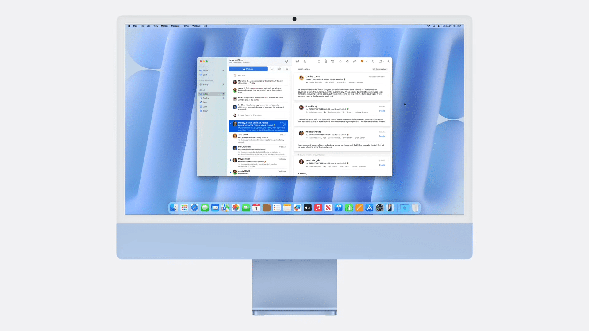 Categorización de aplicaciones de correo en macOS