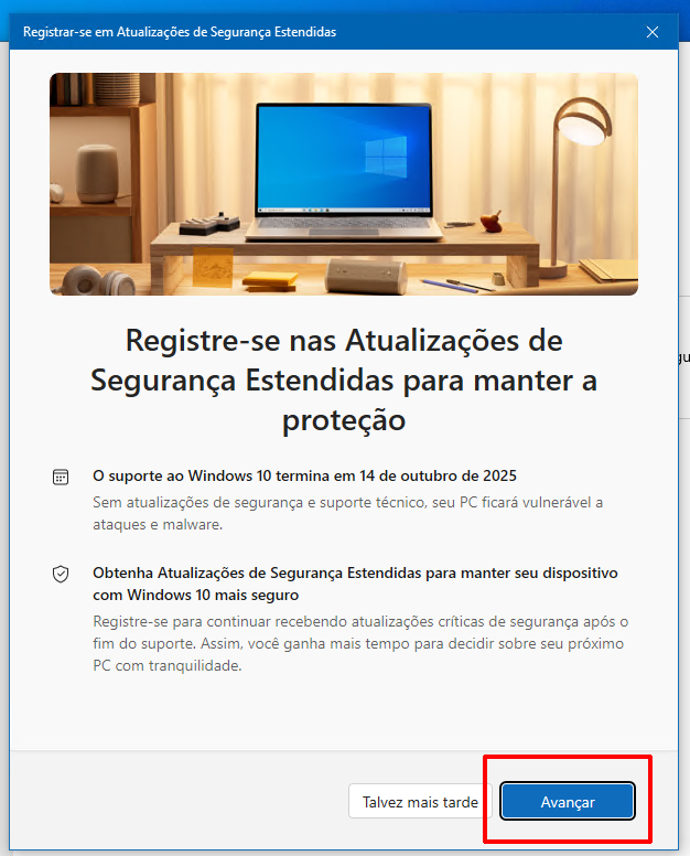 Pantalla de inicio asistente
