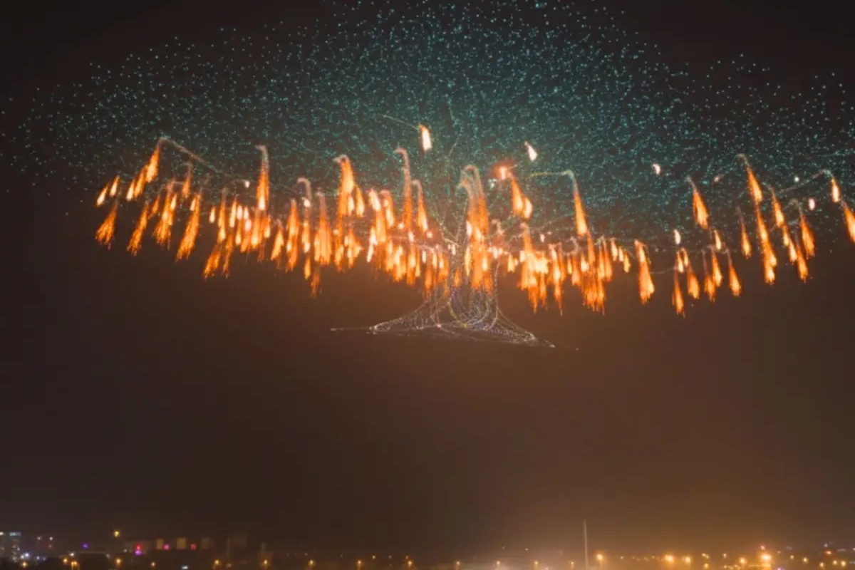 China bate récord con lanzamiento de casi 16 mil drones simultáneamente
