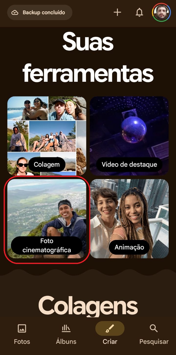 Cómo crear una foto cinematográfica en Google Photos