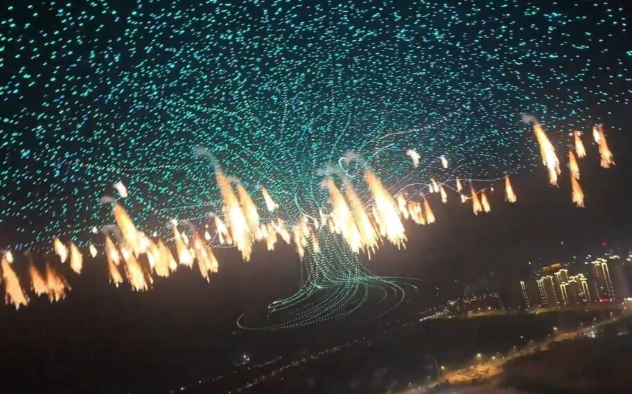 China bate récord con lanzamiento de casi 16 mil drones simultáneamente