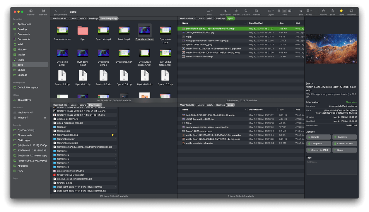 Aplicación florecer