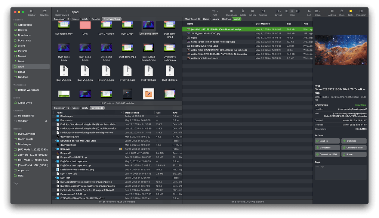 Aplicación florecer