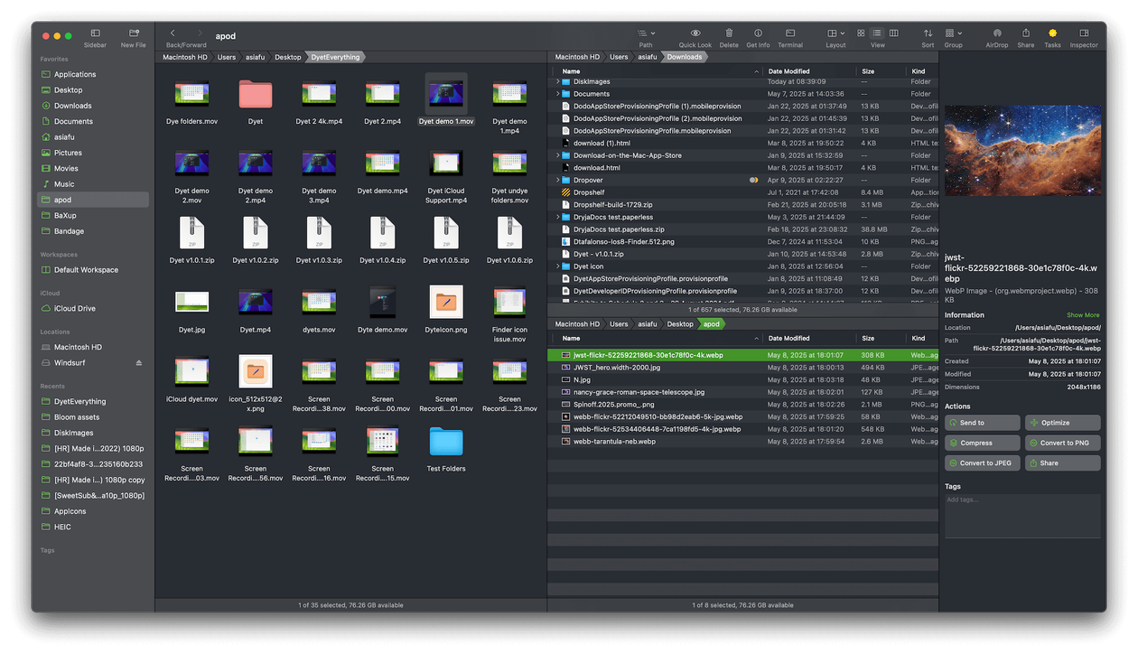Aplicación florecer