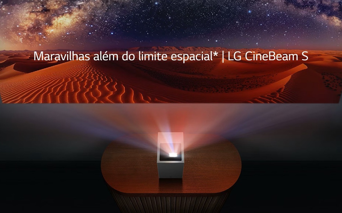 LG CineBeam S crea un cine 4K RGB de 100 pulgadas en cualquier pared