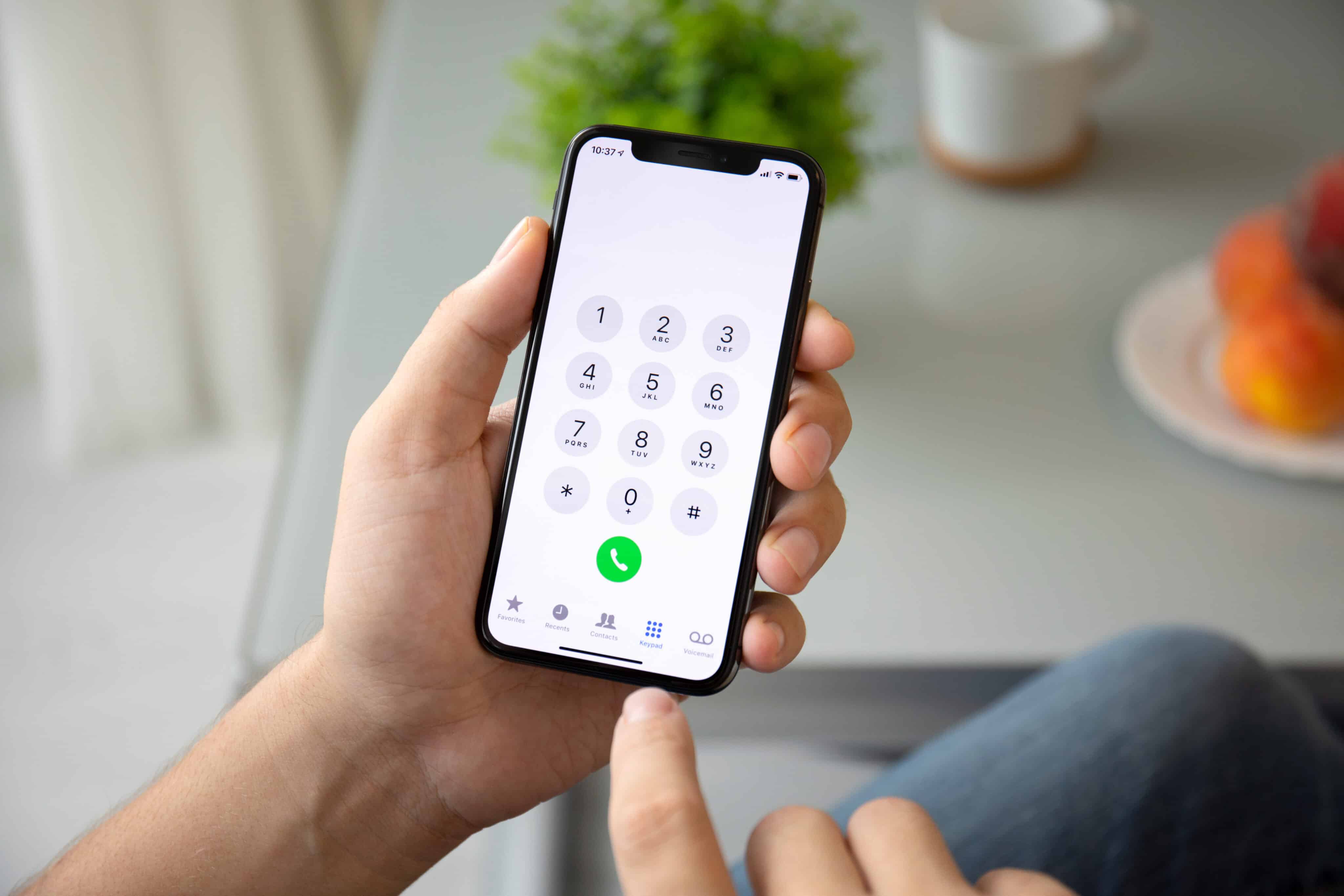 Aplicación de teléfono en iPhone