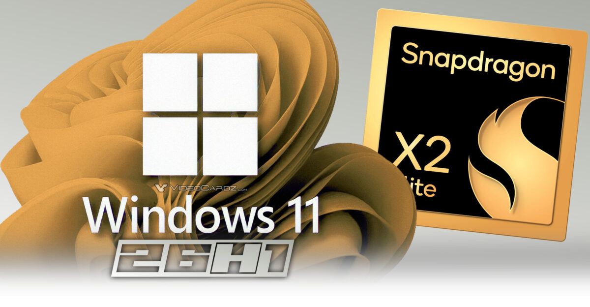 Windows 11 26H1 llega junto con Snapdragon X2