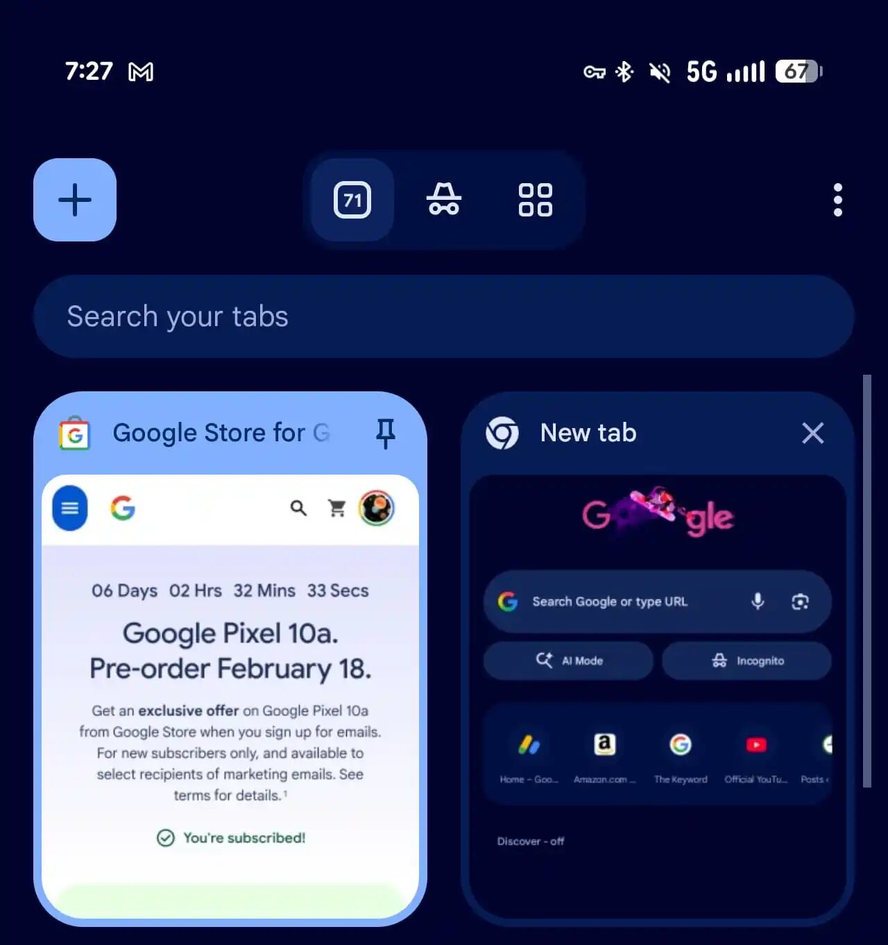 Google Chrome androide