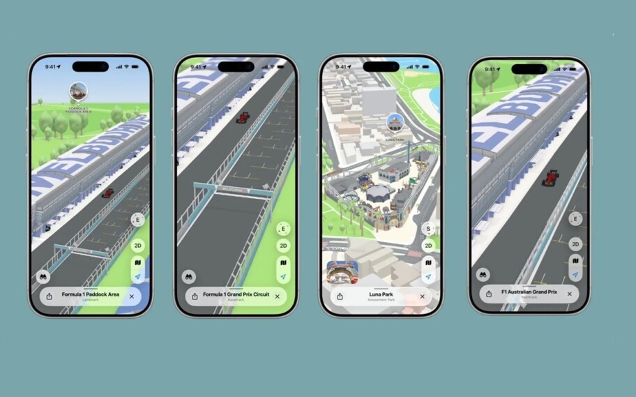 La aplicación Apple Maps gana una función que permite ver los circuitos de F1 2026 en detalle