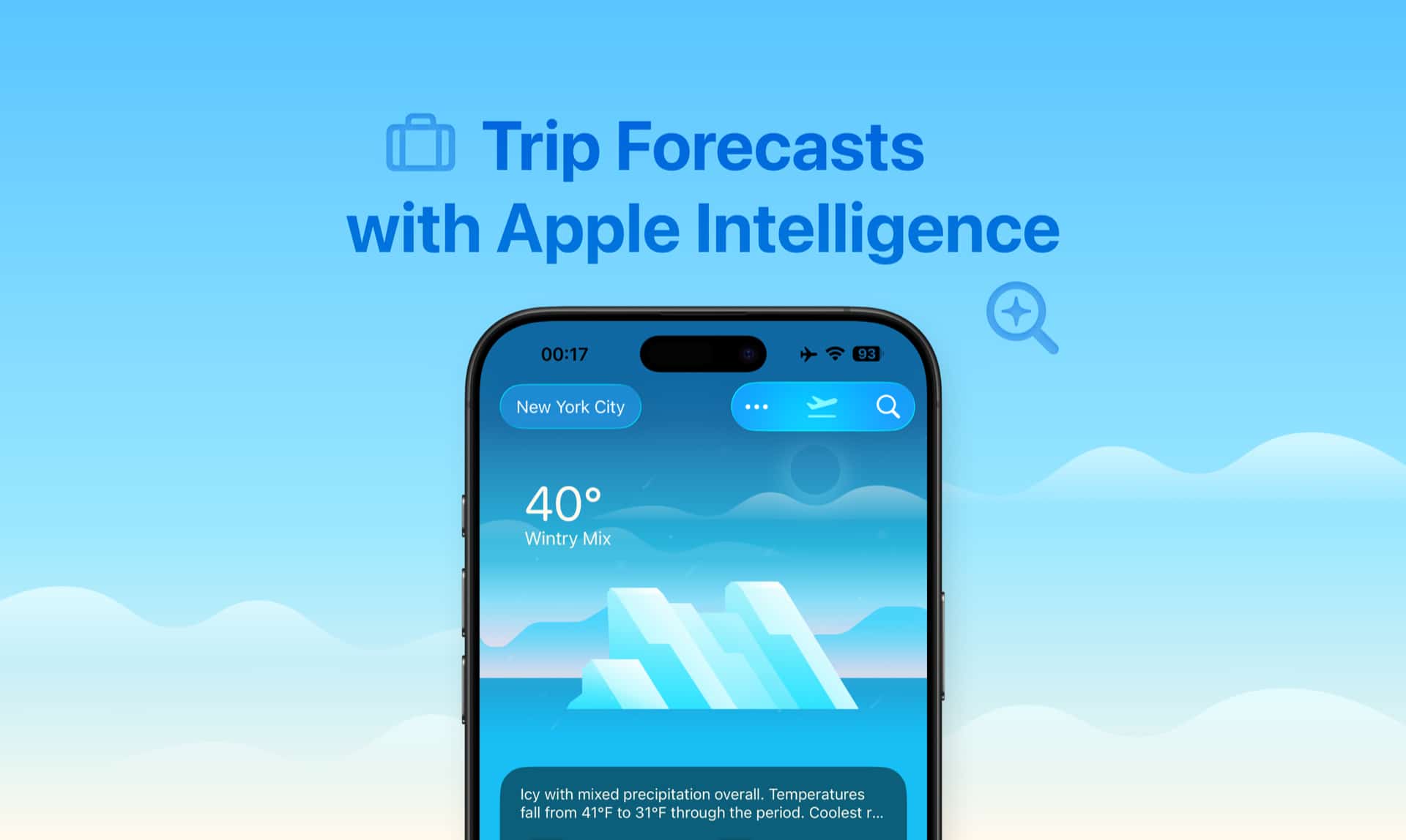 Weather mini y Apple Intelligence