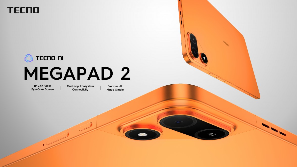 Tecno anuncia el reloj inteligente Watch GT 1S, la tableta Megapad 2 y los auriculares FreeHear 2