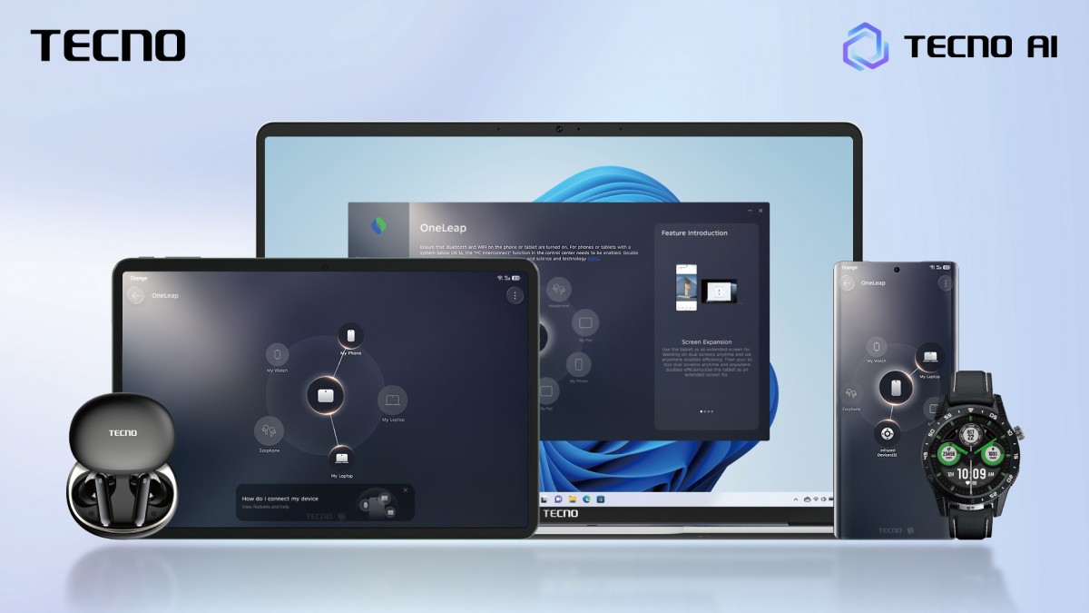 Tecno anuncia el reloj inteligente Watch GT 1S, la tableta Megapad 2 y los auriculares FreeHear 2