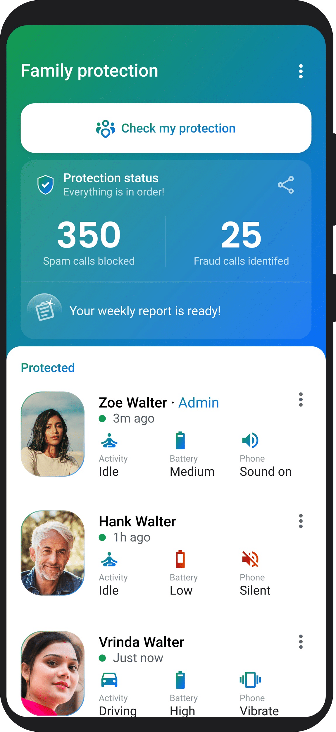 Protección familiar Truecaller