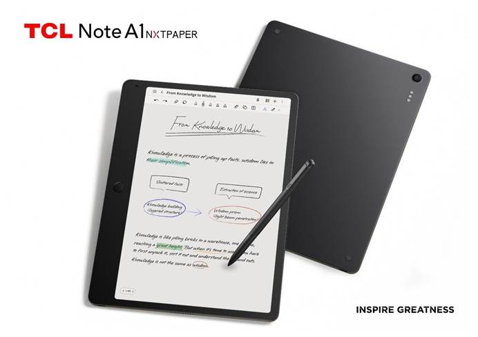 TCL presenta nueva línea de tablets con TCL Note A1 NXTPAPER