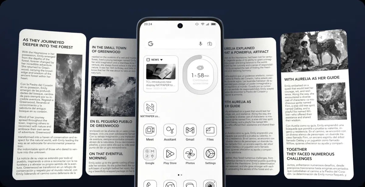 TCL lanza celular TCL NXTPAPER 70 Pro con enfoque en el confort visual