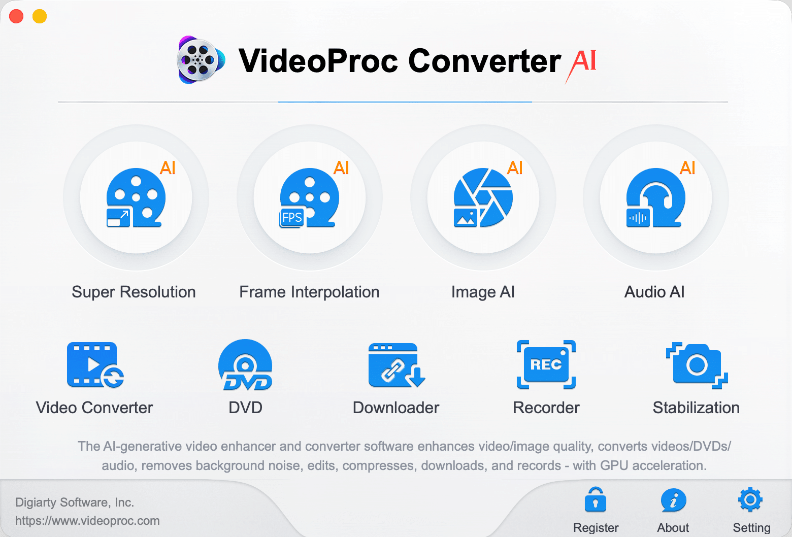 Convertidor de IA VideoProc