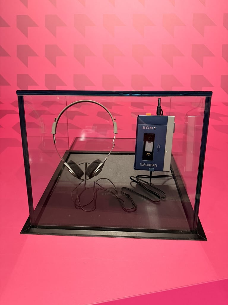 Walkman expuesto en el museo