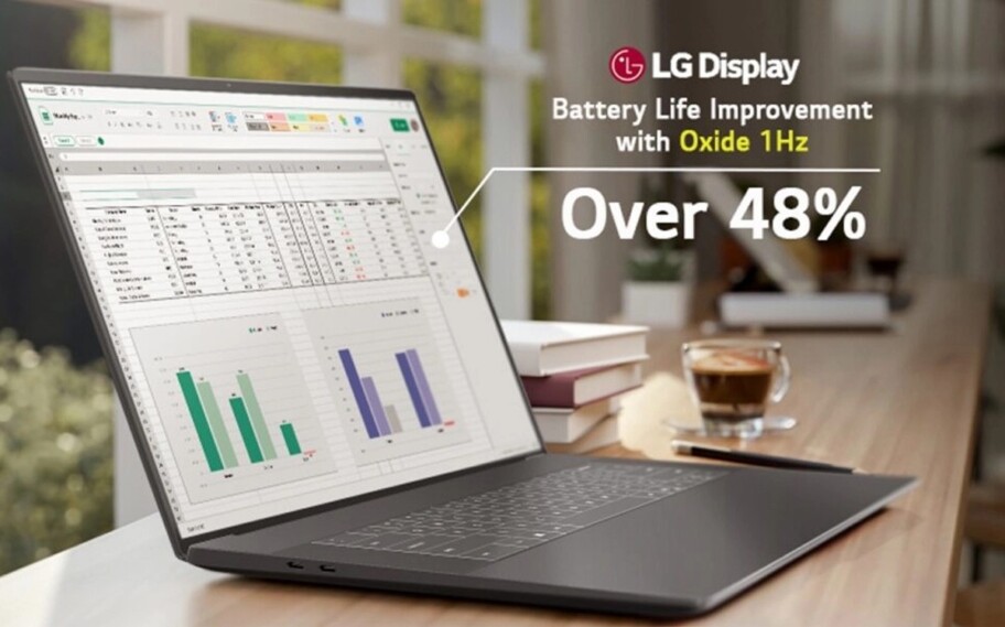 LG Display inicia la producción de pantallas LCD con frecuencia variable de 1 Hz para portátiles