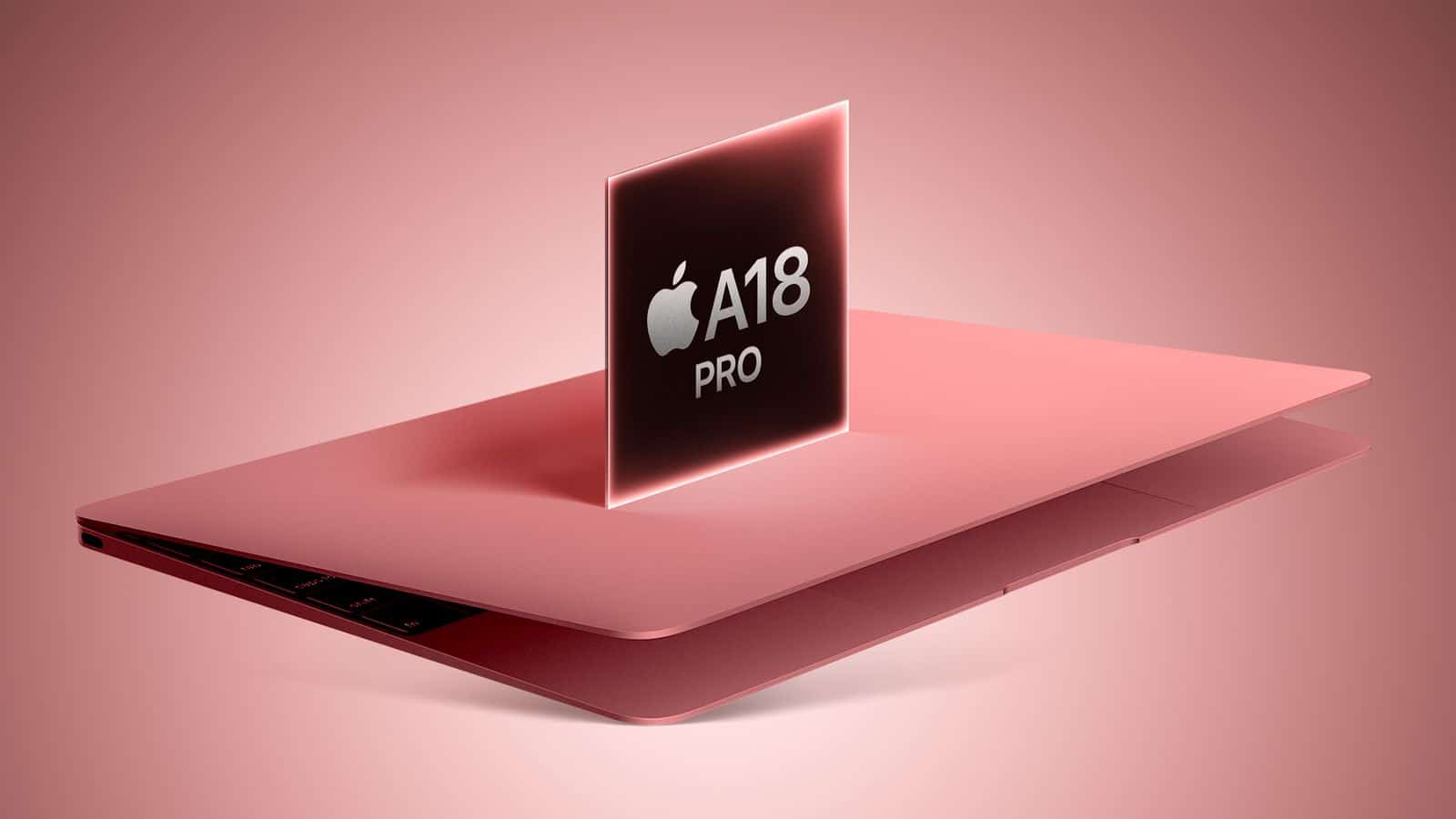 Concepto de MacBook con el chip A18 Pro