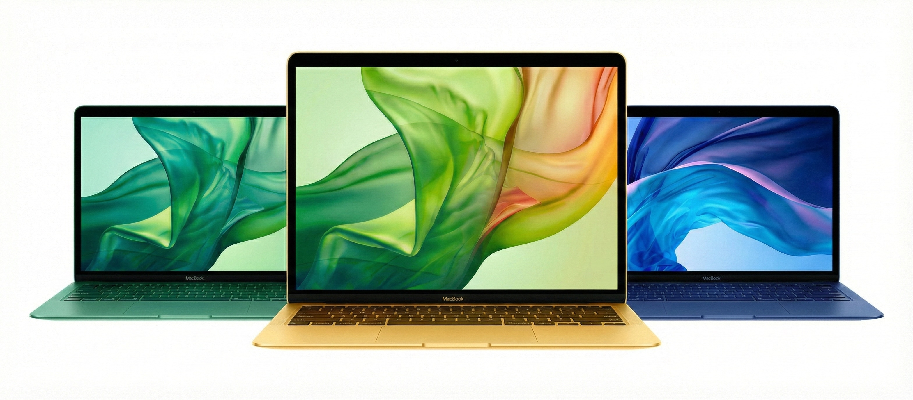 Colores supuestos (azul, amarillo y verde) del MacBook con chip A18 Pro