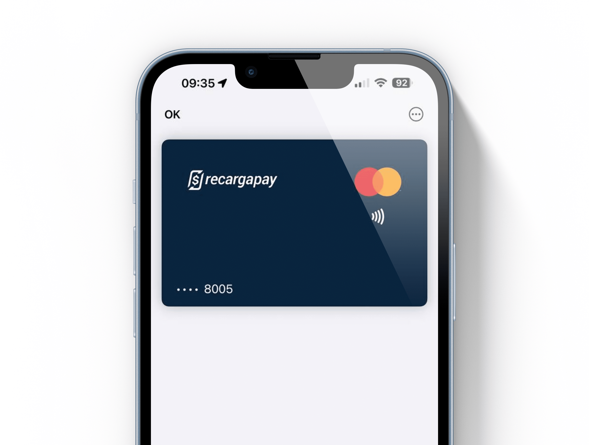 Tarjeta RecargaPay en la aplicación Wallet