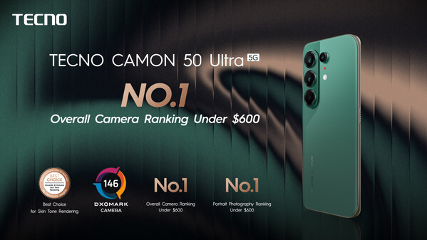 Se revela celular Tecno Camon Ultra 50 con batería de 6.500 mAh y chip Dimensity 7400 Ultra