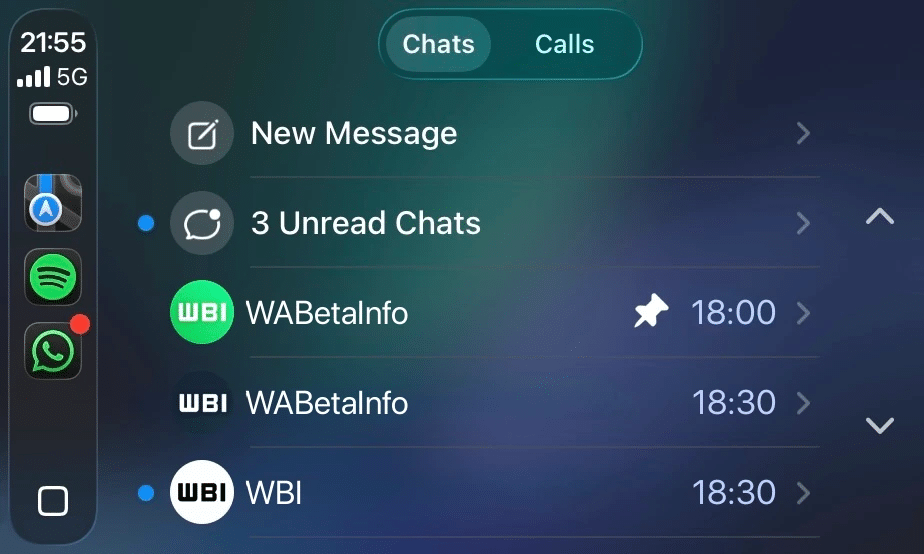 whatsapp para carplay