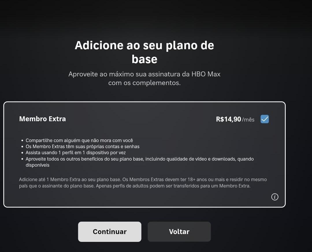 valor máximo compartido de contraseña de hbo