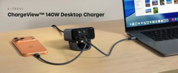 Satechi lanza cargador GaN de 140W con pantalla y soporte de escritorio – MacMagazine