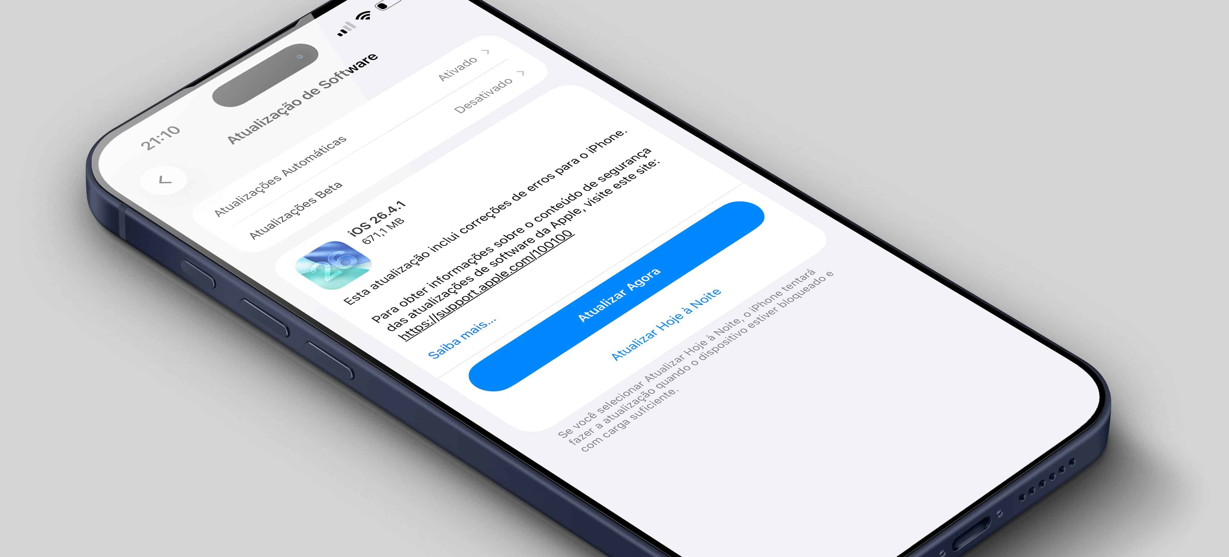Actualización a iOS 26.4.1