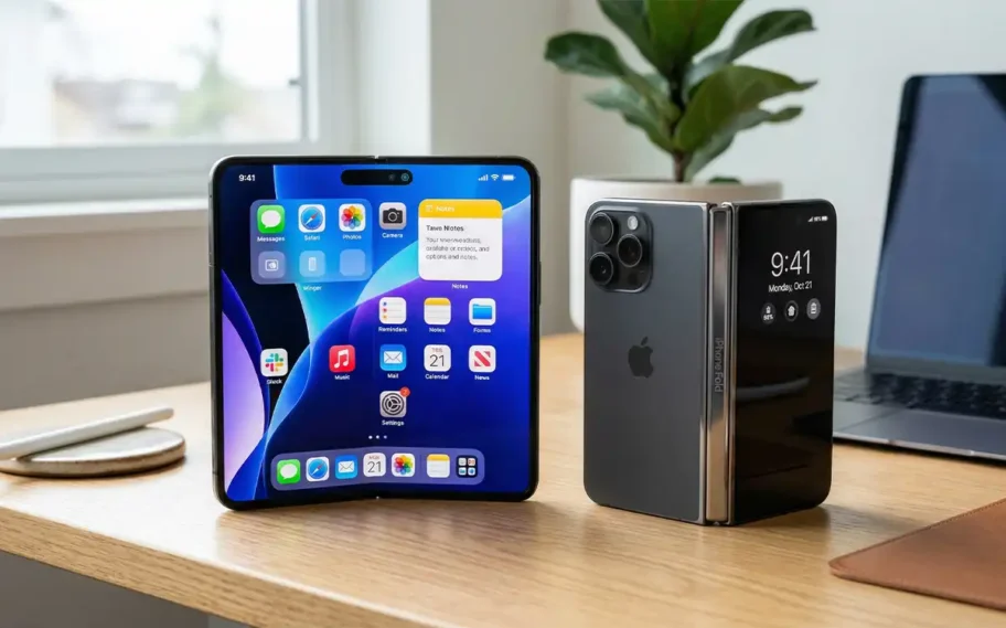 concepto ultra plegable de iphone