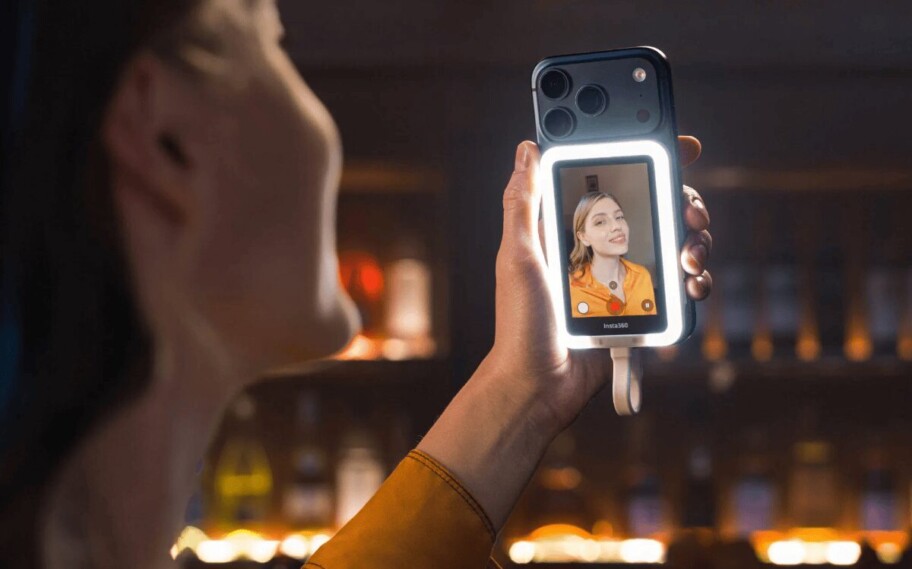 Insta360 lanza Snap - pantalla selfie con cámaras traseras de celular
