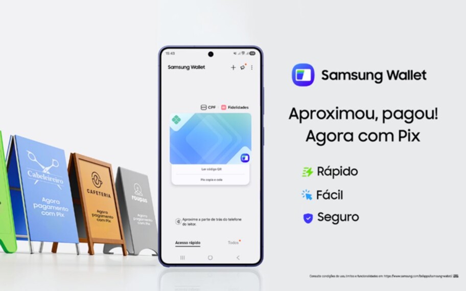 Samsung Wallet ahora permite pagos Pix sin contacto en Brasil