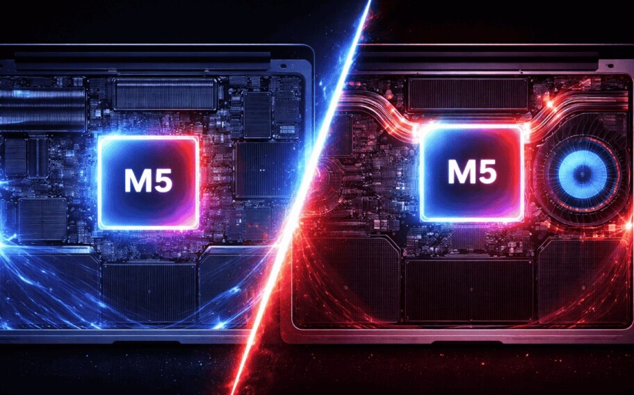 Sin disipador de calor, el Apple M5 pierde hasta un 40% de FPS y el MacBook Pro resulta superior