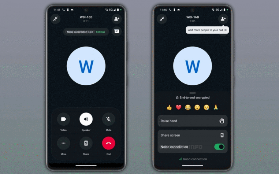 WhatsApp tendrá modo de cancelación de ruido para llamadas de audio y vídeo