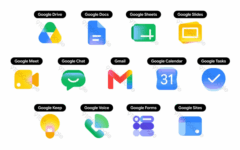 Google rediseña los iconos de Gmail, Drive y Calendar con un nuevo aspecto degradado